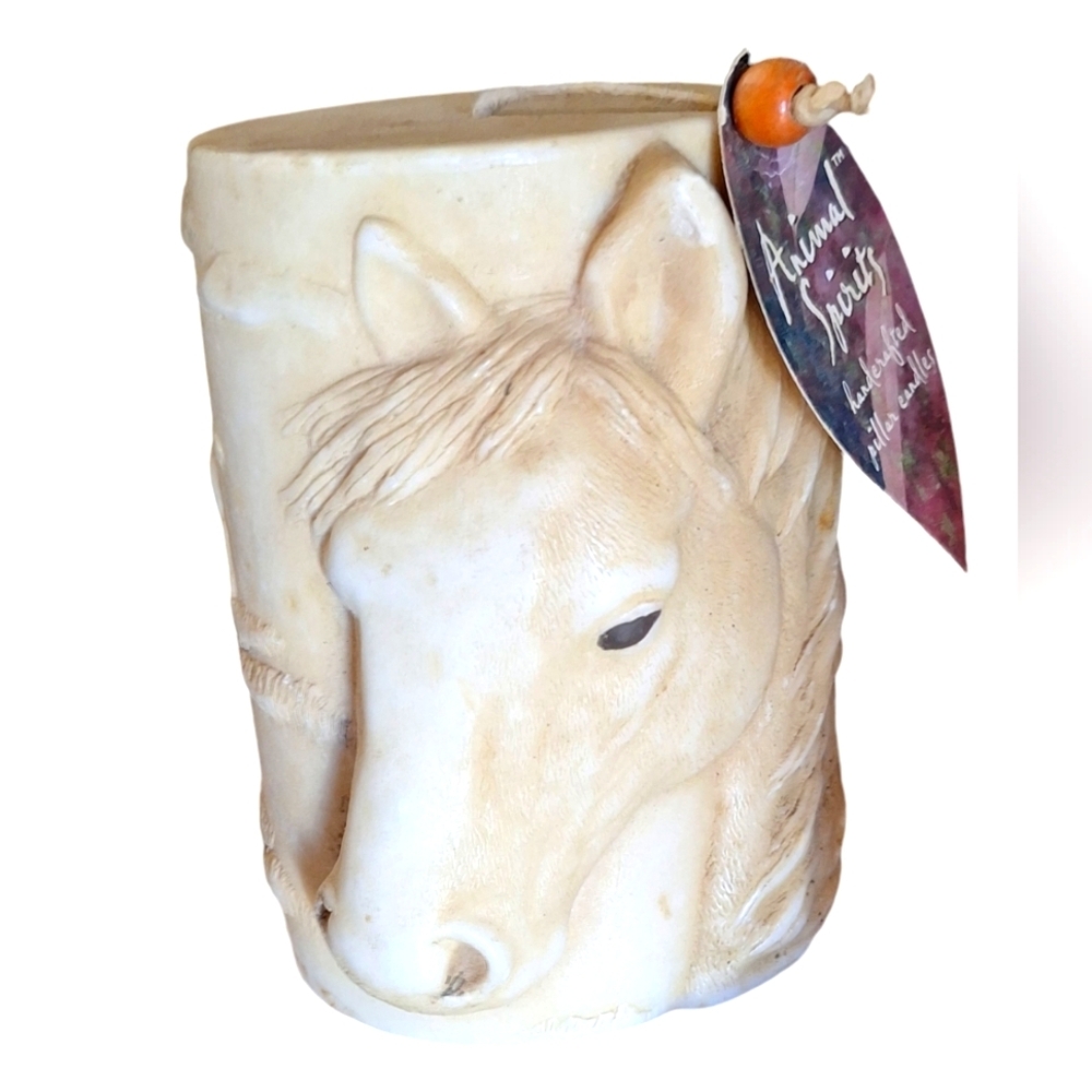 Beautiful "Animal Spirits" Decorative 3D Horse Pillar Candle